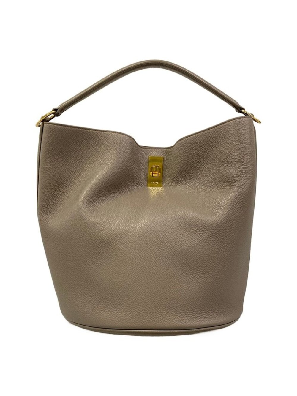 Celine Handbag Bag Gray Beige
